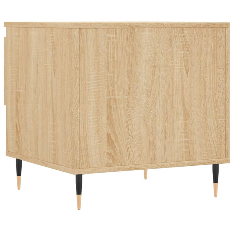 Salontafels 2 st 50x46x50 cm bewerkt hout sonoma eikenkleurig MeubelReus