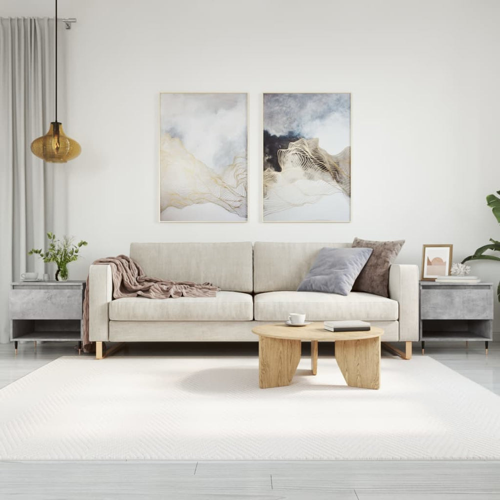 Salontafels 2 st 50x46x50 cm bewerkt hout betongrijs MeubelReus