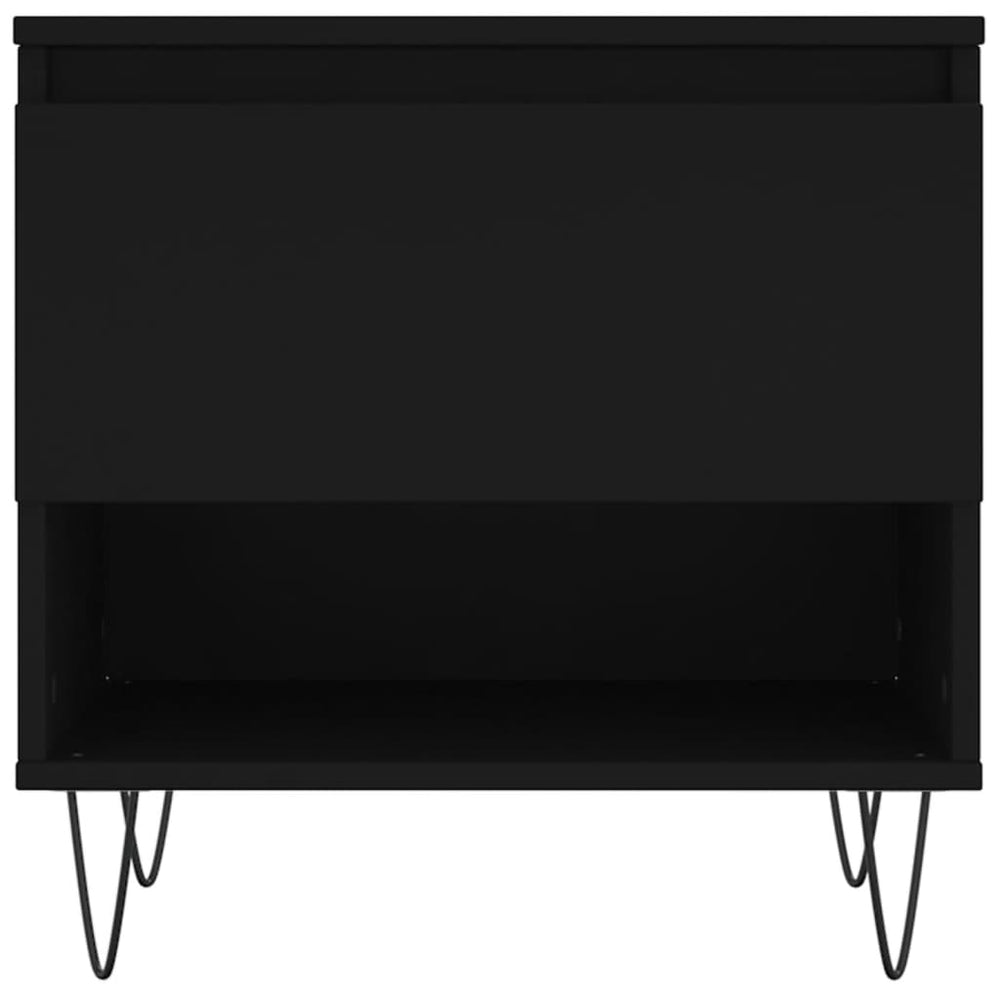 Salontafels 2 st 50x46x50 cm bewerkt hout zwart MeubelReus