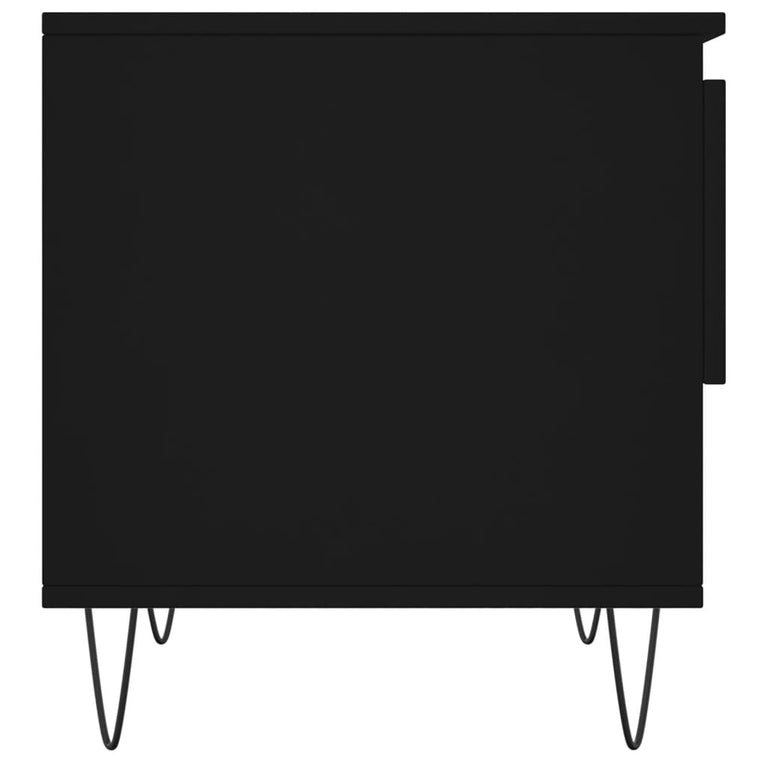 Salontafels 2 st 50x46x50 cm bewerkt hout zwart MeubelReus