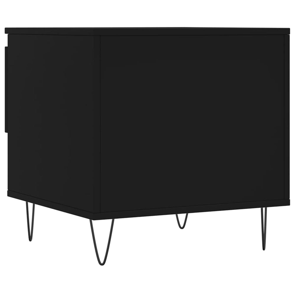Salontafels 2 st 50x46x50 cm bewerkt hout zwart MeubelReus