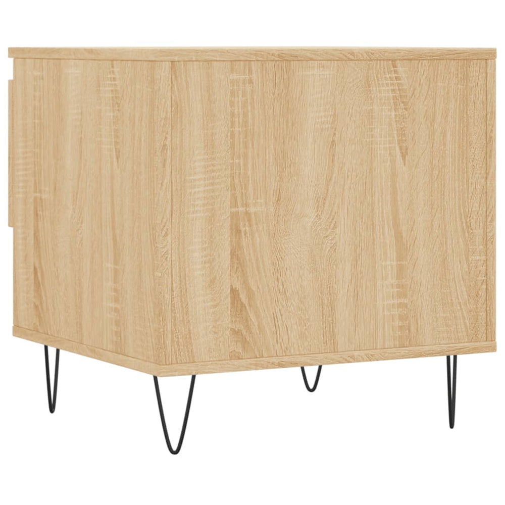 Salontafel 50x46x50 cm bewerkt hout sonoma eikenkleurig MeubelReus