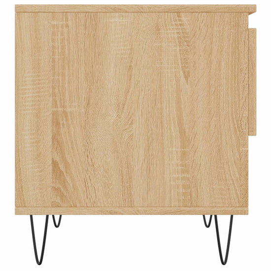 Salontafels 2 st 50x46x50 cm bewerkt hout sonoma eikenkleurig MeubelReus