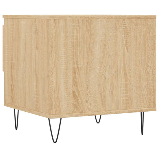 Salontafels 2 st 50x46x50 cm bewerkt hout sonoma eikenkleurig MeubelReus