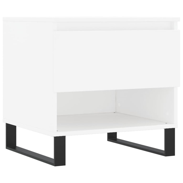 Salontafels 2 st 50x46x50 cm bewerkt hout wit MeubelReus