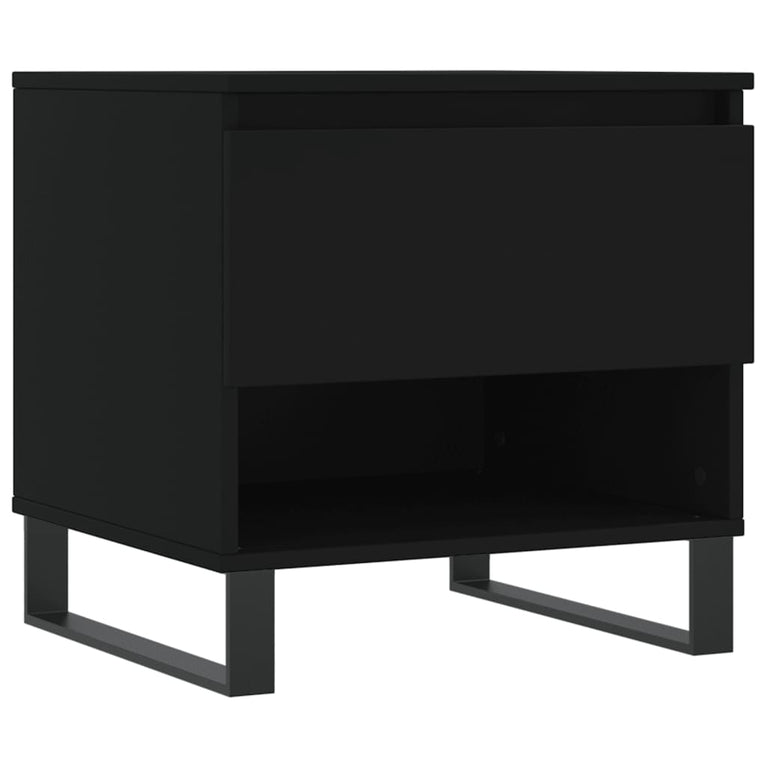 Salontafels 2 st 50x46x50 cm bewerkt hout zwart MeubelReus
