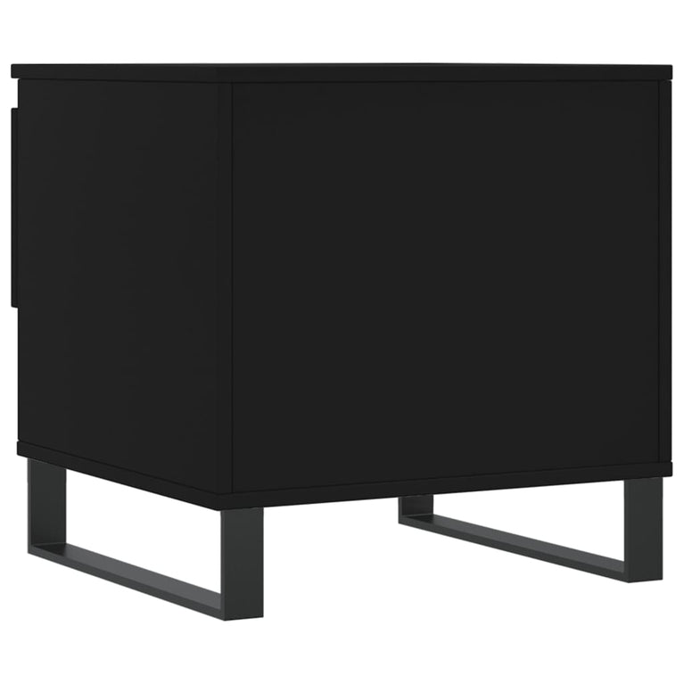 Salontafels 2 st 50x46x50 cm bewerkt hout zwart MeubelReus