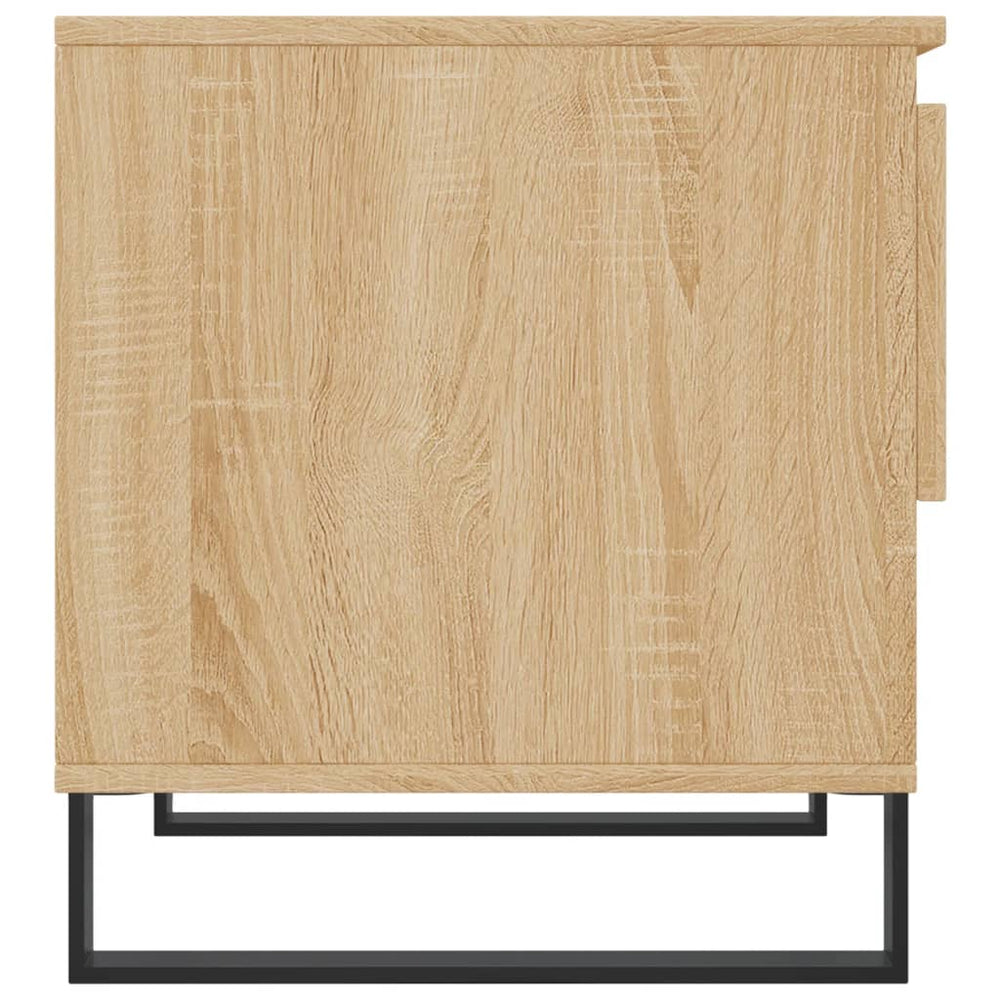 Salontafels 2 st 50x46x50 cm bewerkt hout sonoma eikenkleurig MeubelReus