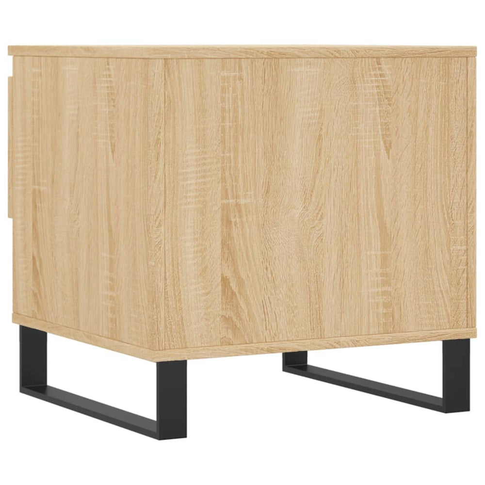 Salontafels 2 st 50x46x50 cm bewerkt hout sonoma eikenkleurig MeubelReus