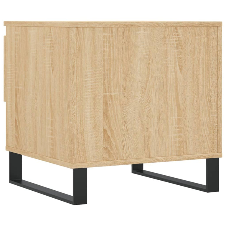 Salontafels 2 st 50x46x50 cm bewerkt hout sonoma eikenkleurig MeubelReus