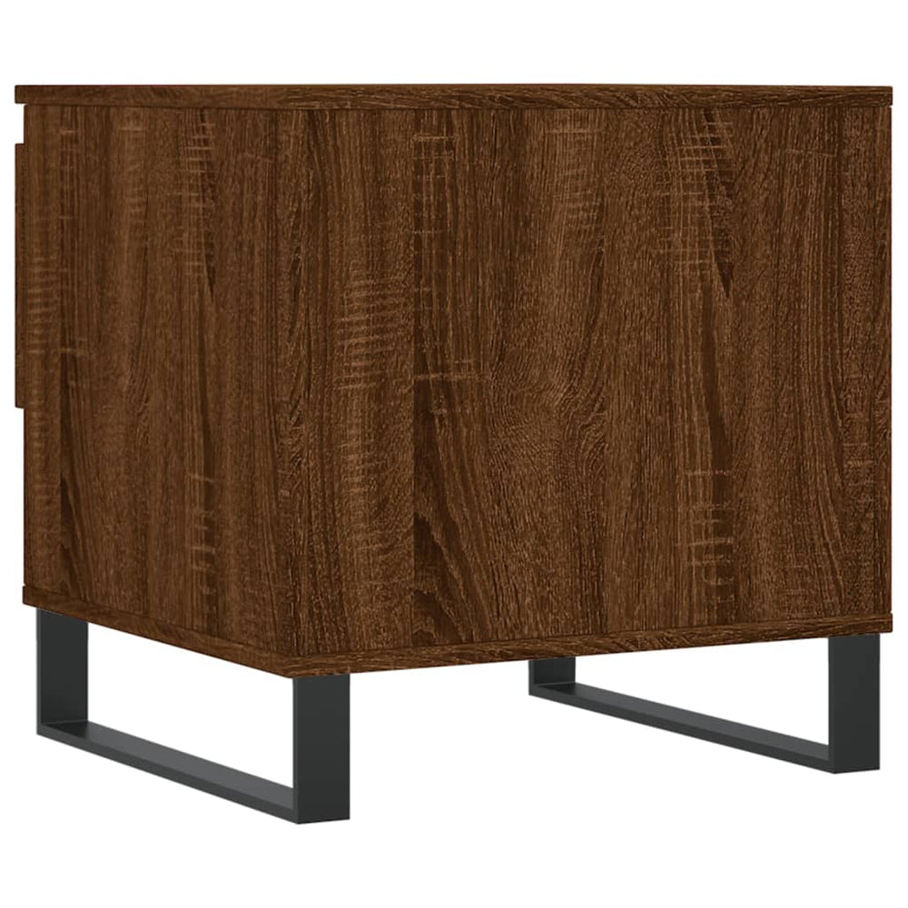 Salontafels 2 st 50x46x50 cm bewerkt hout bruin eikenkleur MeubelReus