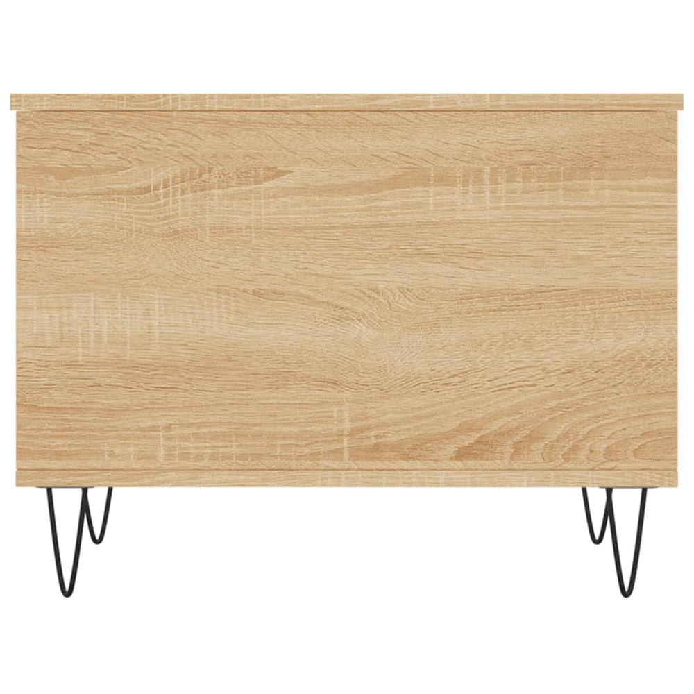 Salontafel 60x44,5x45 cm bewerkt hout sonoma eikenkleurig MeubelReus
