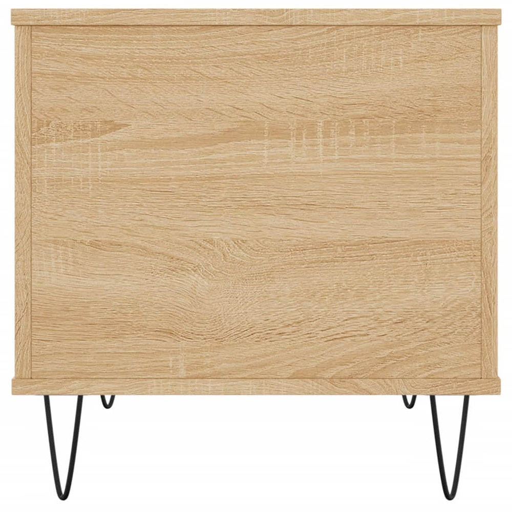 Salontafel 60x44,5x45 cm bewerkt hout sonoma eikenkleurig MeubelReus