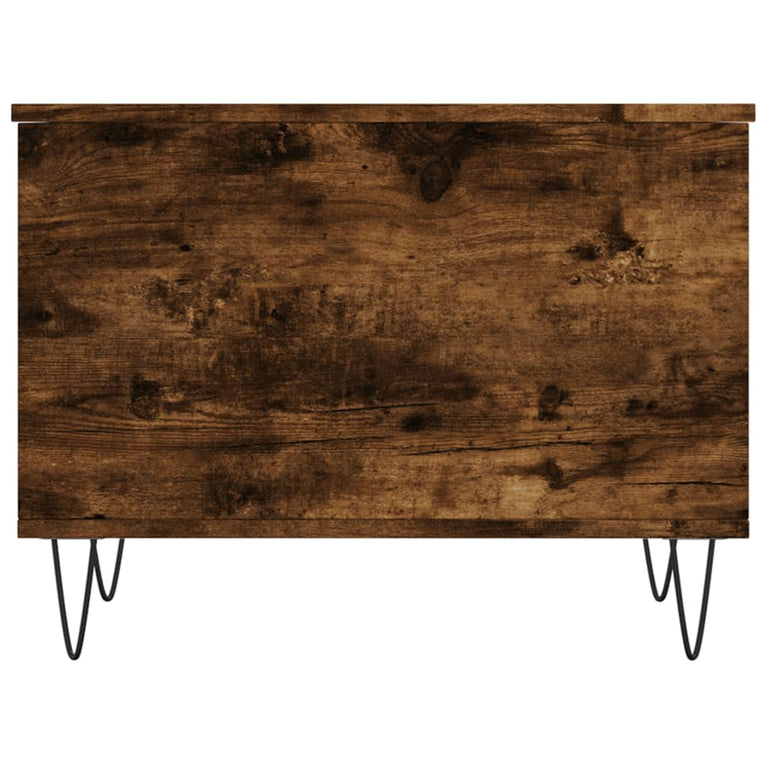 Salontafel 60x44,5x45 cm bewerkt hout gerookt eikenkleurig MeubelReus