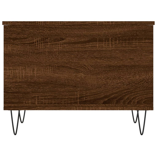 Salontafel 60x44,5x45 cm bewerkt hout bruin eikenkleur MeubelReus