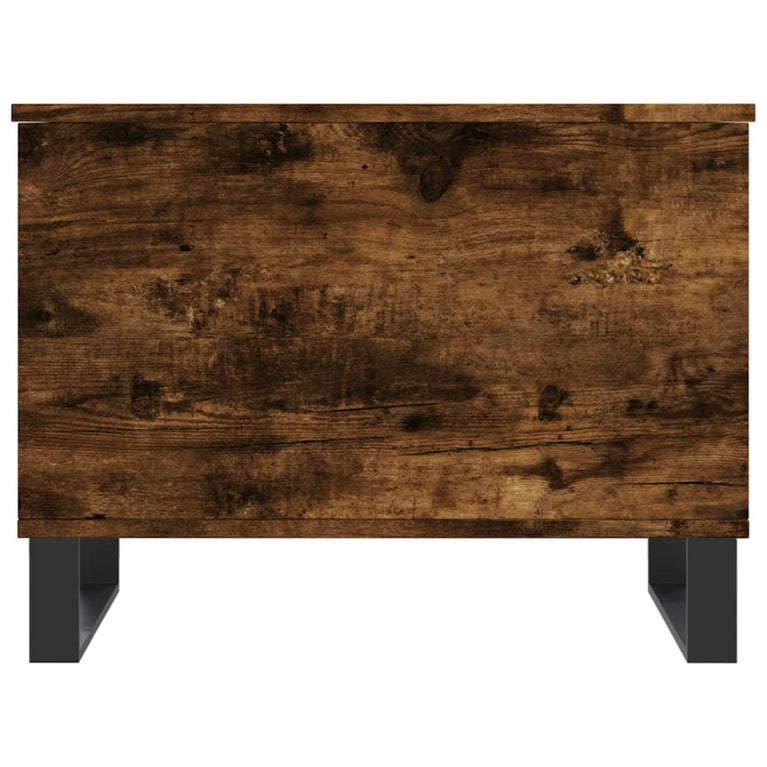 Salontafel 60x44,5x45 cm bewerkt hout gerookt eikenkleurig MeubelReus