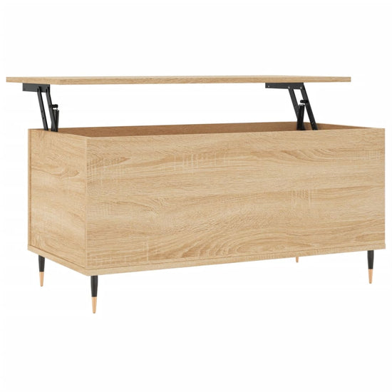 Salontafel 90x44,5x45 cm bewerkt hout sonoma eikenkleurig MeubelReus