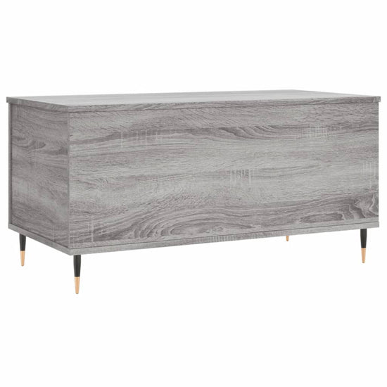 Salontafel 90x44,5x45 cm bewerkt hout grijs sonoma eikenkleurig MeubelReus