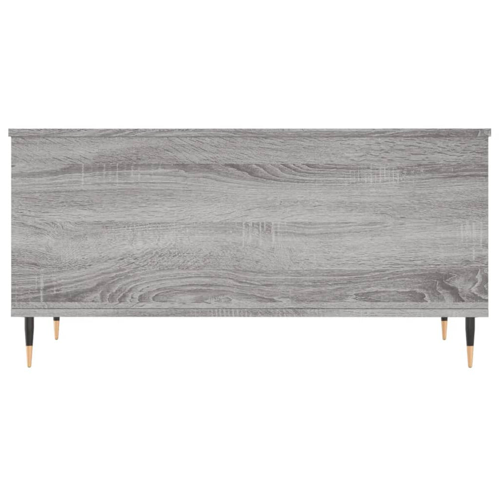 Salontafel 90x44,5x45 cm bewerkt hout grijs sonoma eikenkleurig MeubelReus