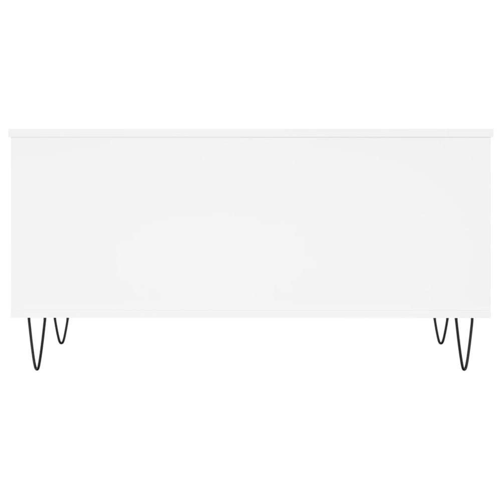 Salontafel 90x44,5x45 cm bewerkt hout wit MeubelReus