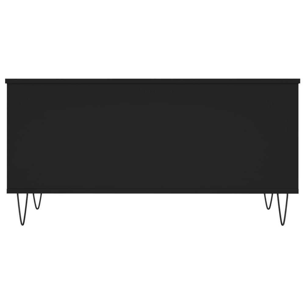 Salontafel 90x44,5x45 cm bewerkt hout zwart MeubelReus