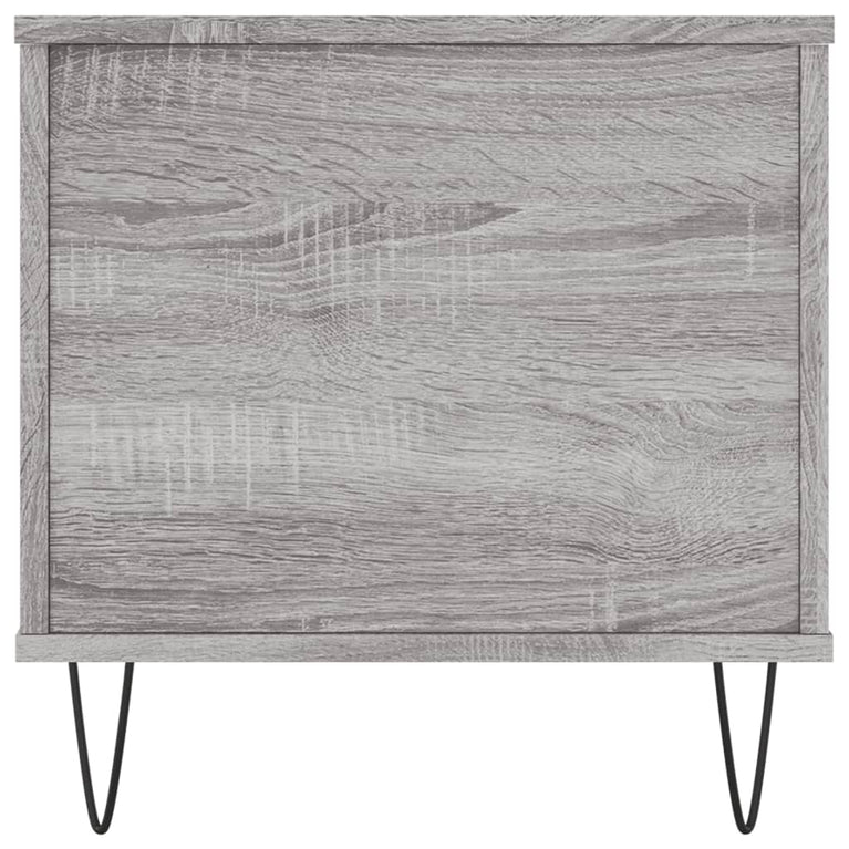 Salontafel 90x44,5x45 cm bewerkt hout grijs sonoma eikenkleurig MeubelReus