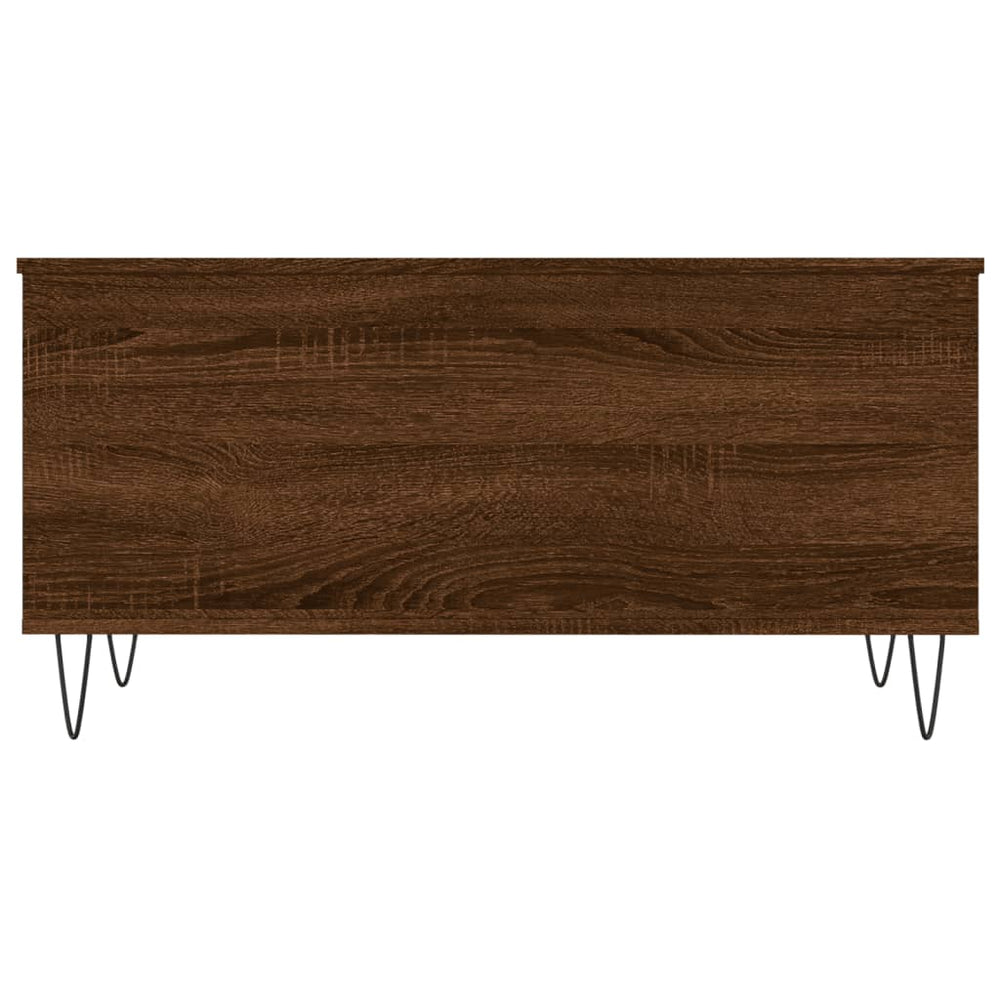 Salontafel 90x44,5x45 cm bewerkt hout bruin eikenkleur MeubelReus
