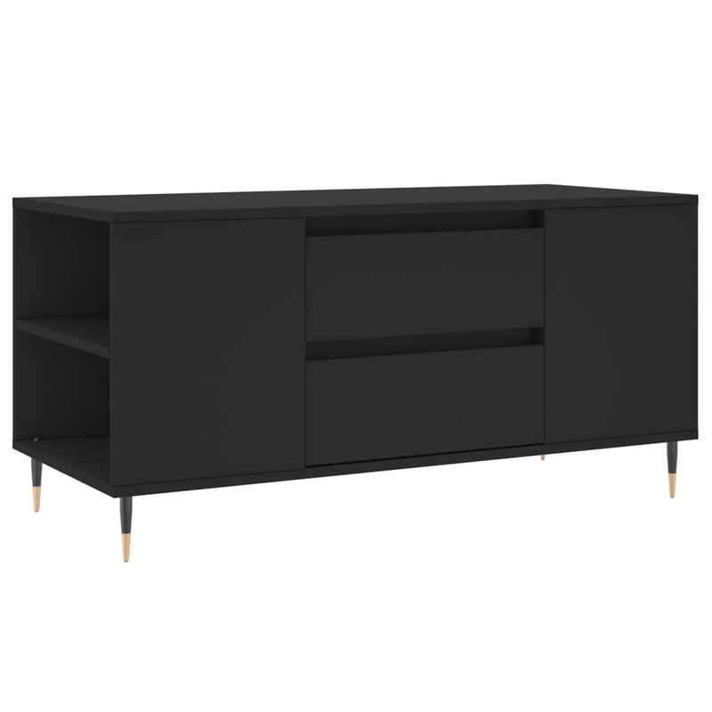 Salontafel 102x44,5x50 cm bewerkt hout zwart MeubelReus