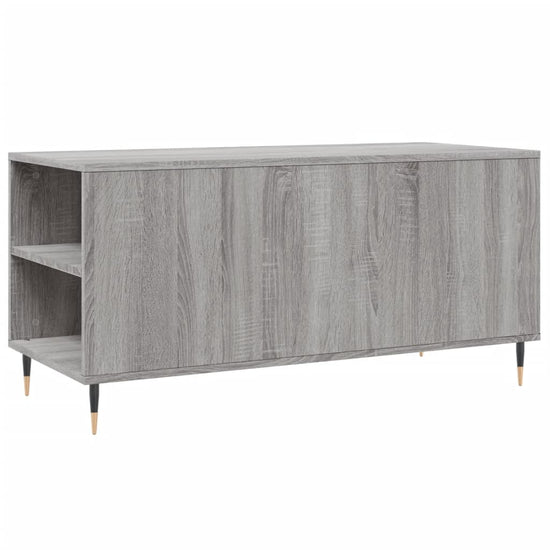 Salontafel 102x44,5x50 cm bewerkt hout grijs sonoma eikenkleur MeubelReus