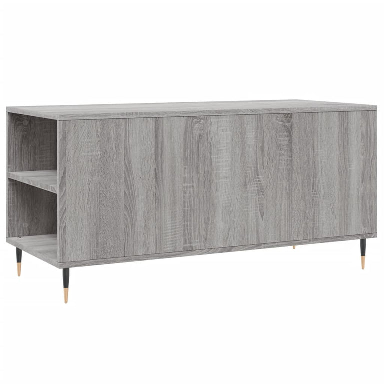 Salontafel 102x44,5x50 cm bewerkt hout grijs sonoma eikenkleur MeubelReus