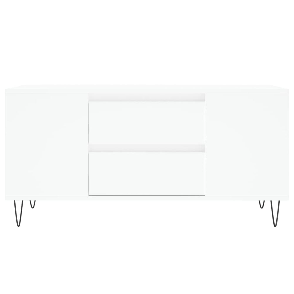 Salontafel 102x44,5x50 cm bewerkt hout wit MeubelReus