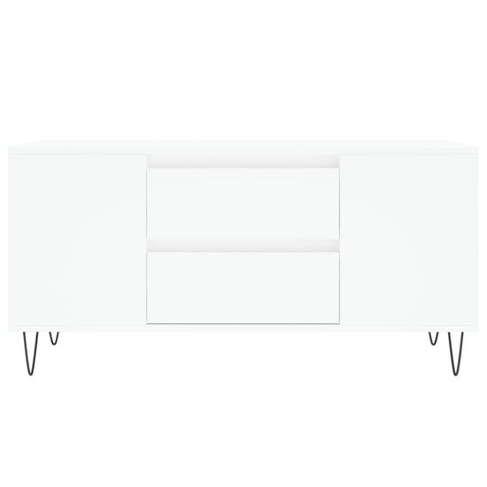 Salontafel 102x44,5x50 cm bewerkt hout wit MeubelReus