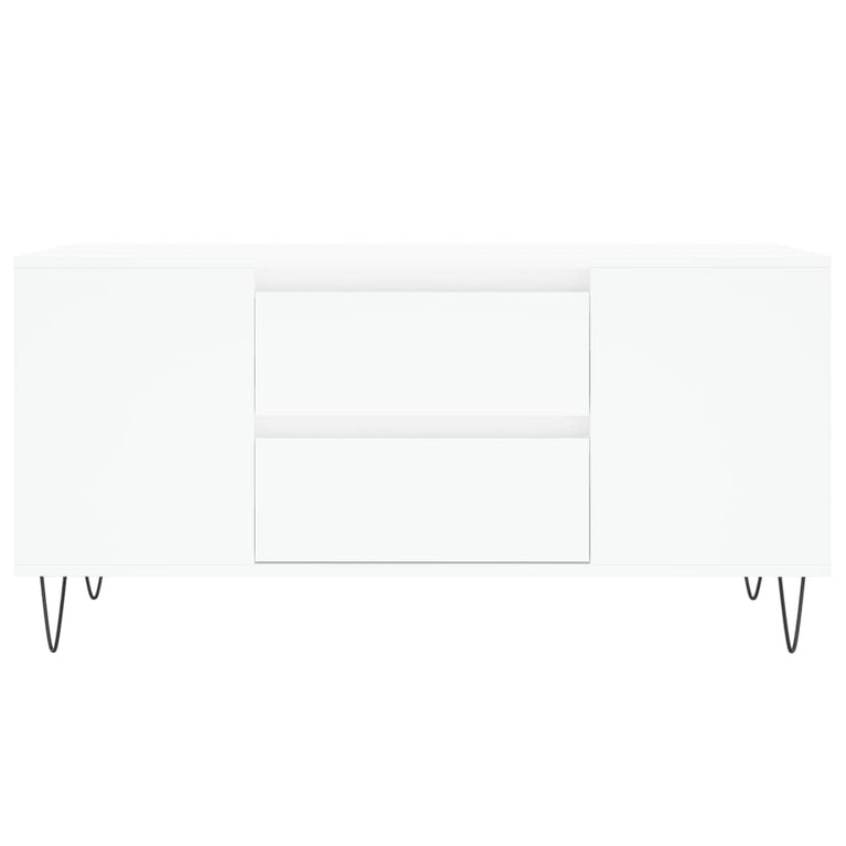 Salontafel 102x44,5x50 cm bewerkt hout wit MeubelReus