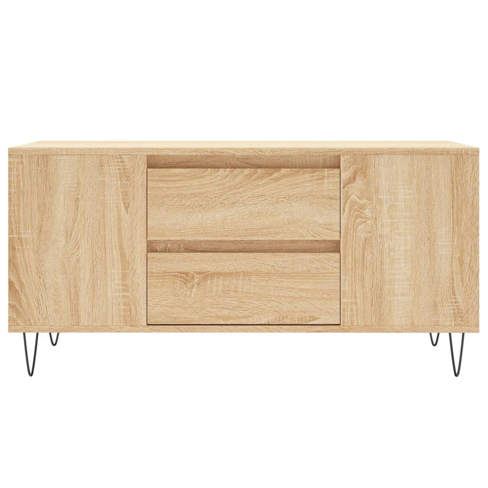 Salontafel 102x44,5x50 cm bewerkt hout sonoma eikenkleurig MeubelReus