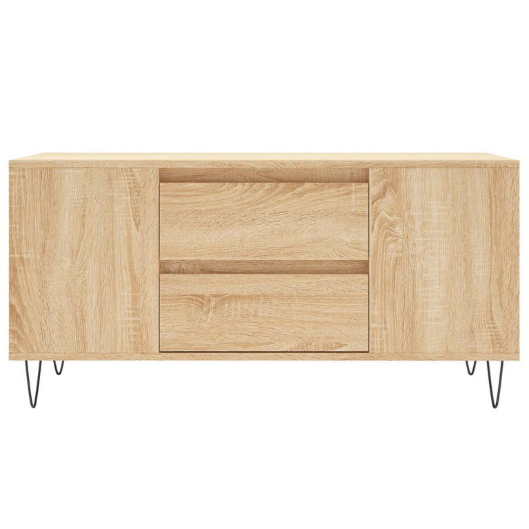 Salontafel 102x44,5x50 cm bewerkt hout sonoma eikenkleurig MeubelReus