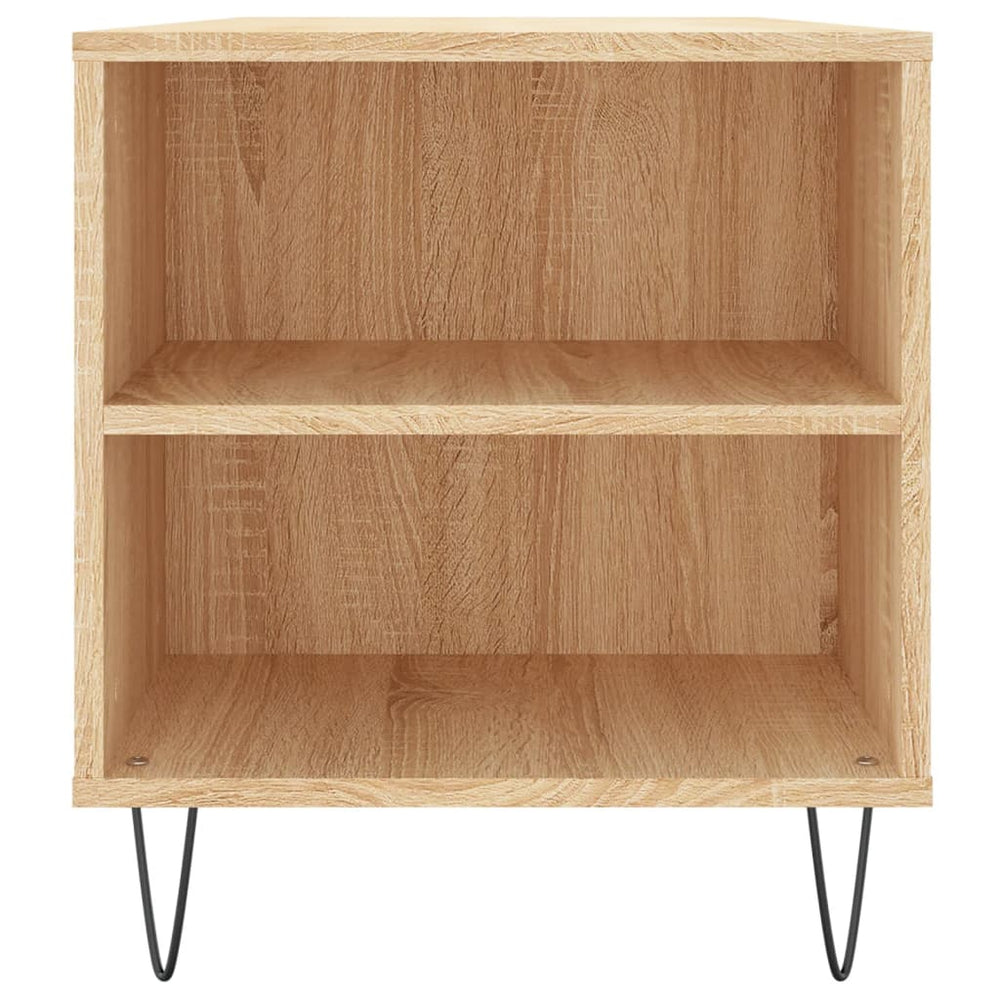 Salontafel 102x44,5x50 cm bewerkt hout sonoma eikenkleurig MeubelReus