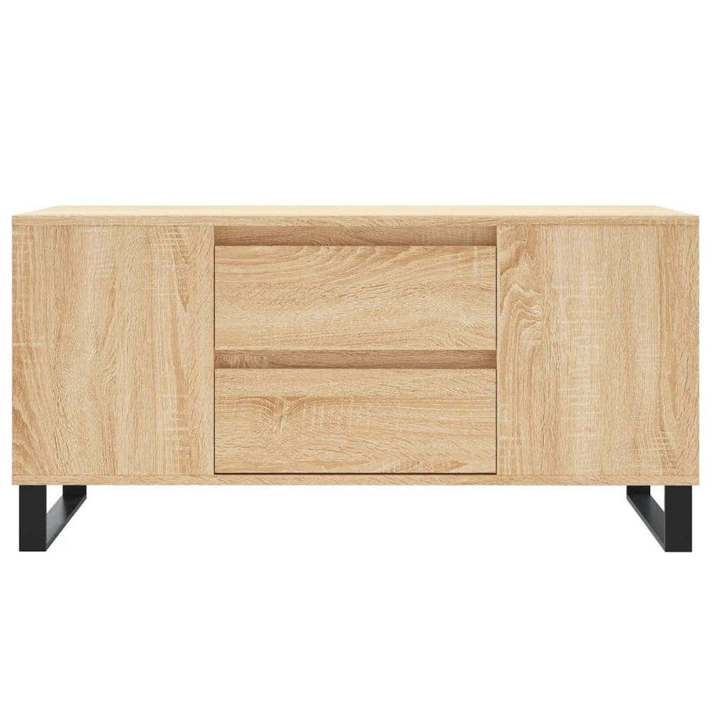 Salontafel 102x44,5x50 cm bewerkt hout sonoma eikenkleurig MeubelReus