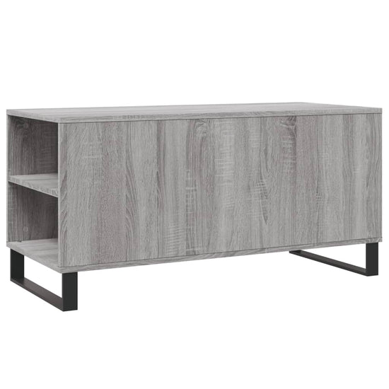 Salontafel 102x44,5x50 cm bewerkt hout grijs sonoma eikenkleur MeubelReus