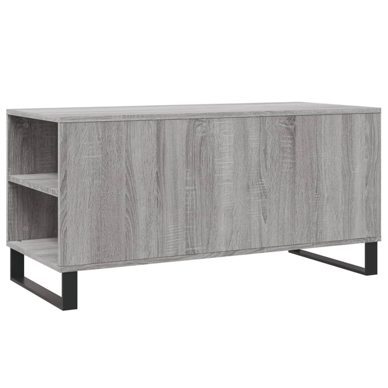 Salontafel 102x44,5x50 cm bewerkt hout grijs sonoma eikenkleur MeubelReus