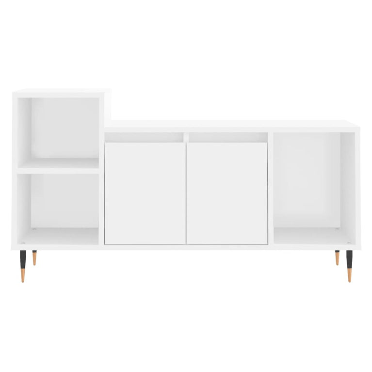 Tv-meubel 100x35x55 cm bewerkt hout wit MeubelReus