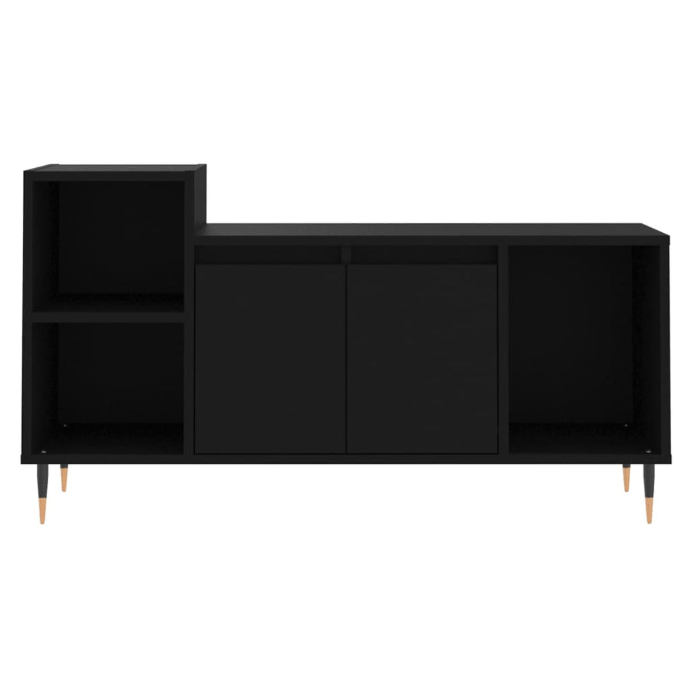 Tv-meubel 100x35x55 cm bewerkt hout zwart MeubelReus