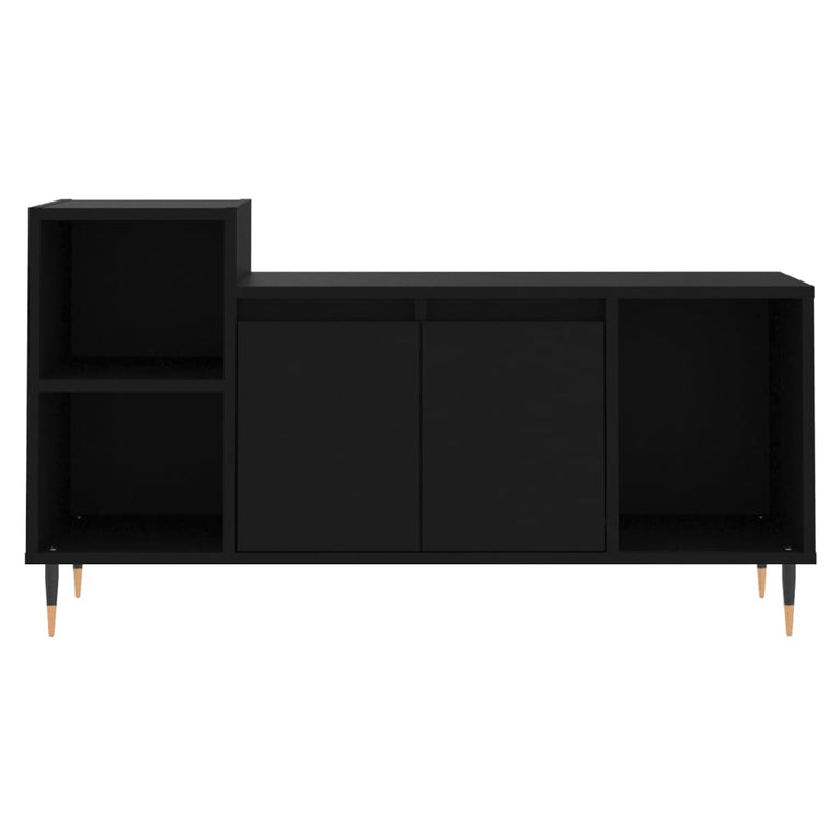 Tv-meubel 100x35x55 cm bewerkt hout zwart MeubelReus