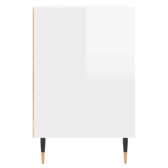Tv-meubel 100x35x55 cm bewerkt hout hoogglans wit MeubelReus