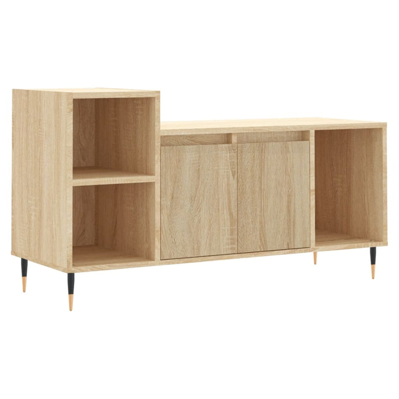 Tv-meubel 100x35x55 cm bewerkt hout sonoma eikenkleurig MeubelReus