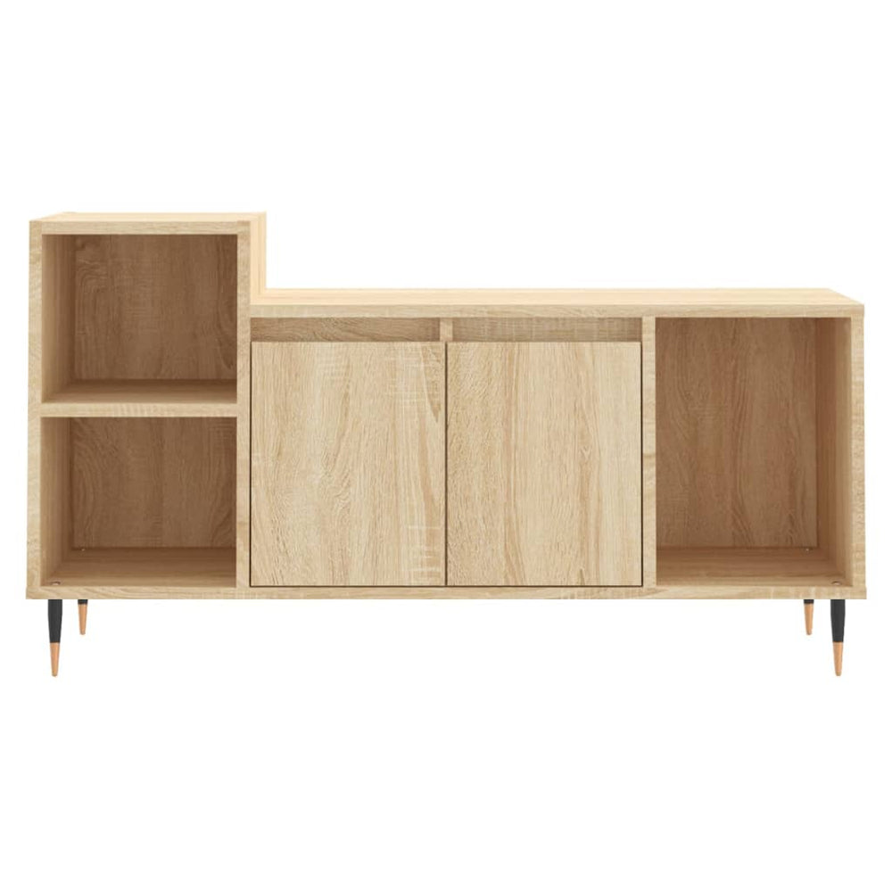 Tv-meubel 100x35x55 cm bewerkt hout sonoma eikenkleurig MeubelReus