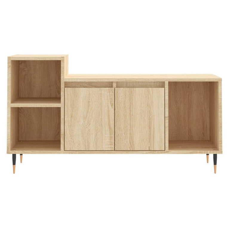 Tv-meubel 100x35x55 cm bewerkt hout sonoma eikenkleurig MeubelReus