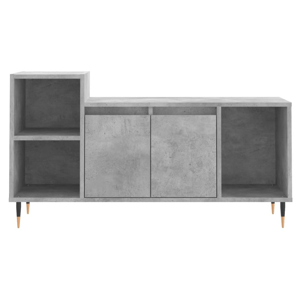 Tv-meubel 100x35x55 cm bewerkt hout betongrijs MeubelReus