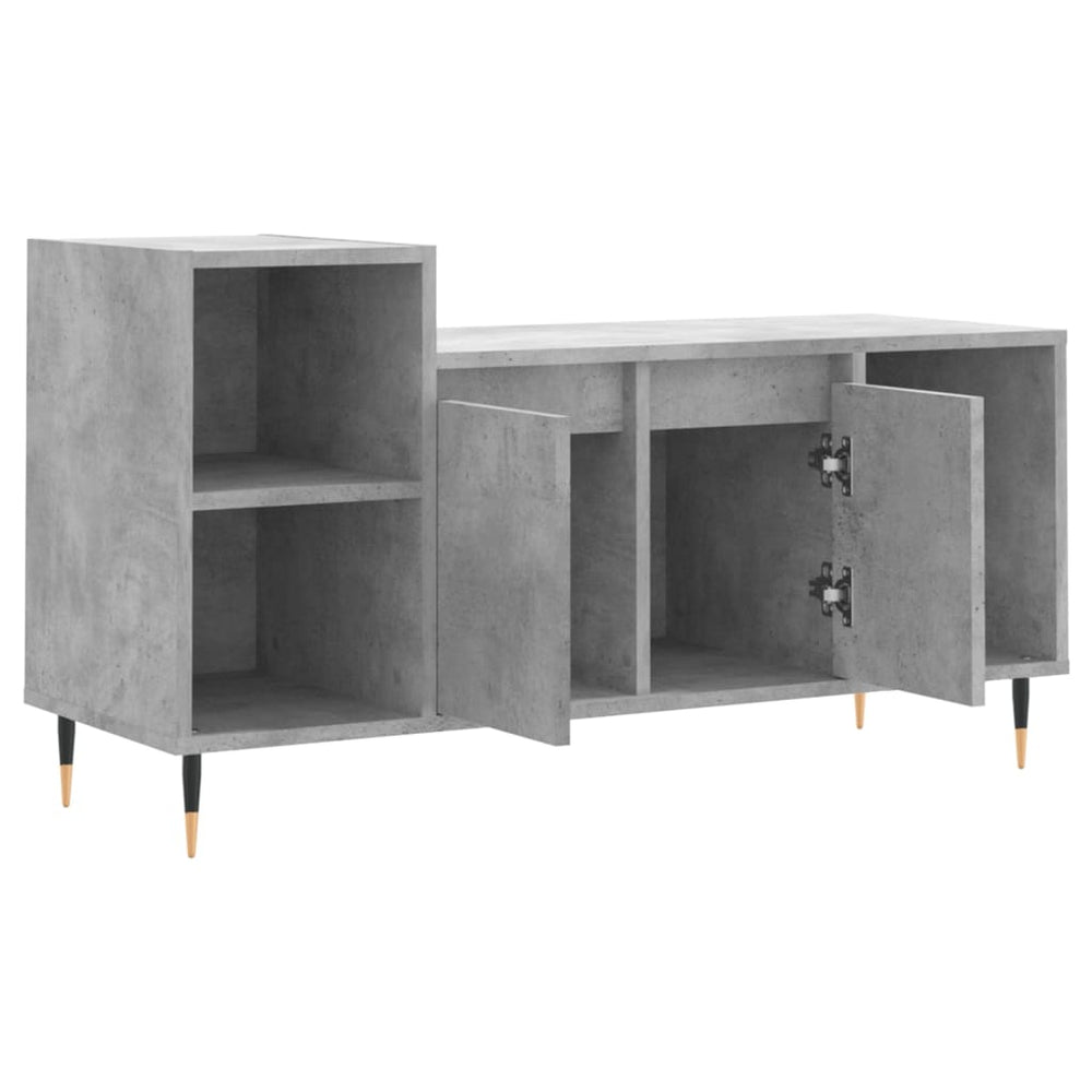 Tv-meubel 100x35x55 cm bewerkt hout betongrijs MeubelReus