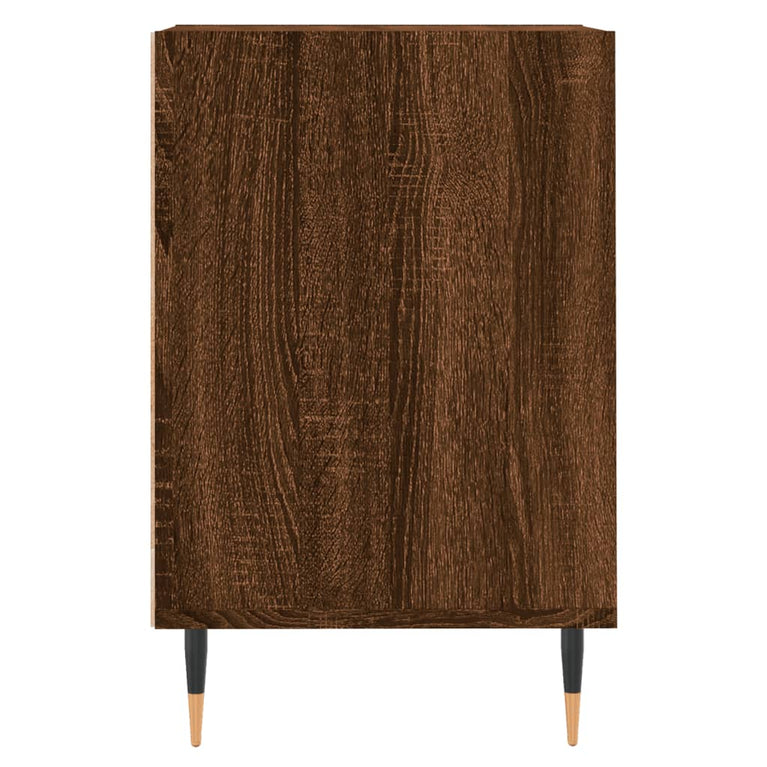 Tv-meubel 100x35x55 cm bewerkt hout bruin eikenkleur MeubelReus