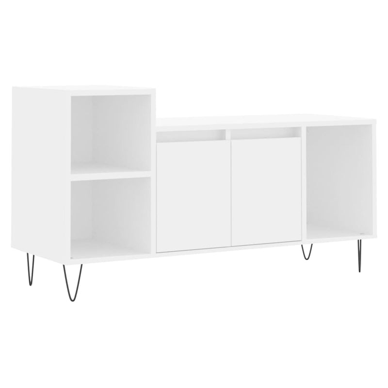 Tv-meubel 100x35x55 cm bewerkt hout wit MeubelReus